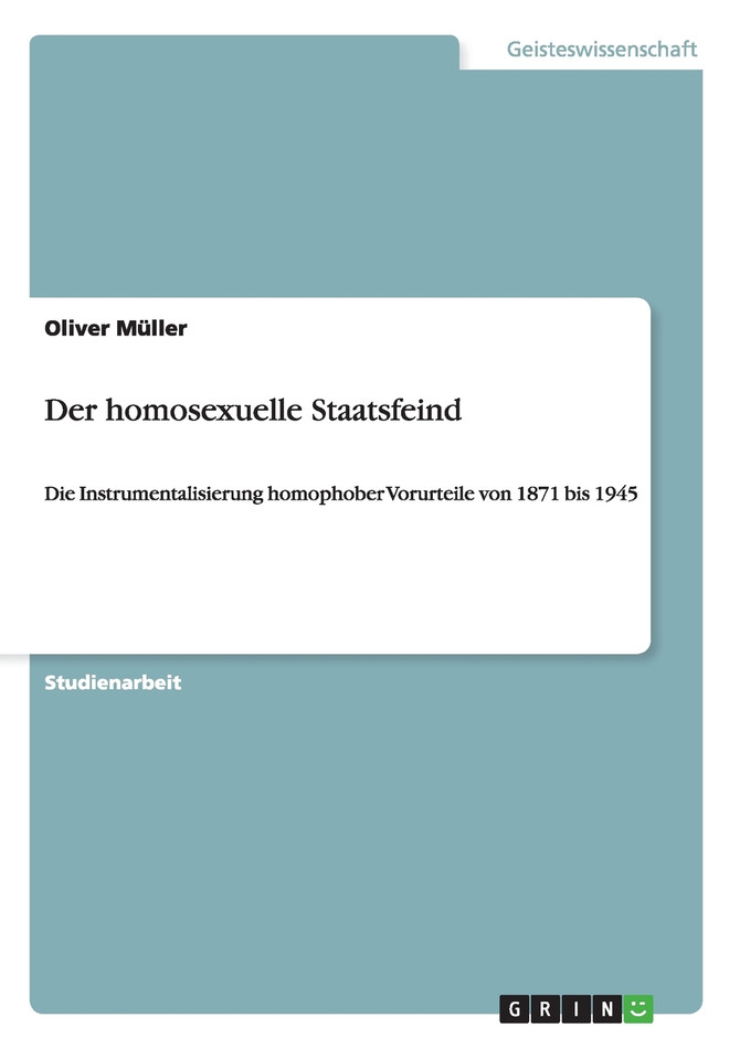 Der homosexuelle Staatsfeind