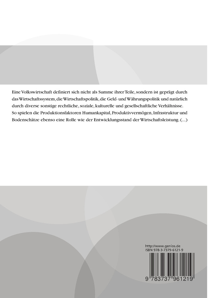 Thema Volkswirtschaft
