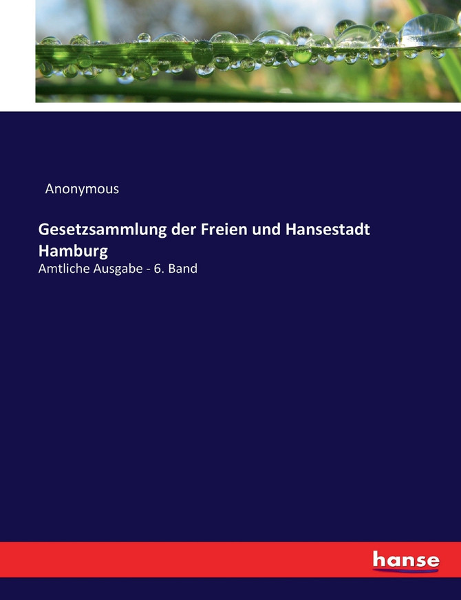 Gesetzsammlung der Freien und Hansestadt Hamburg