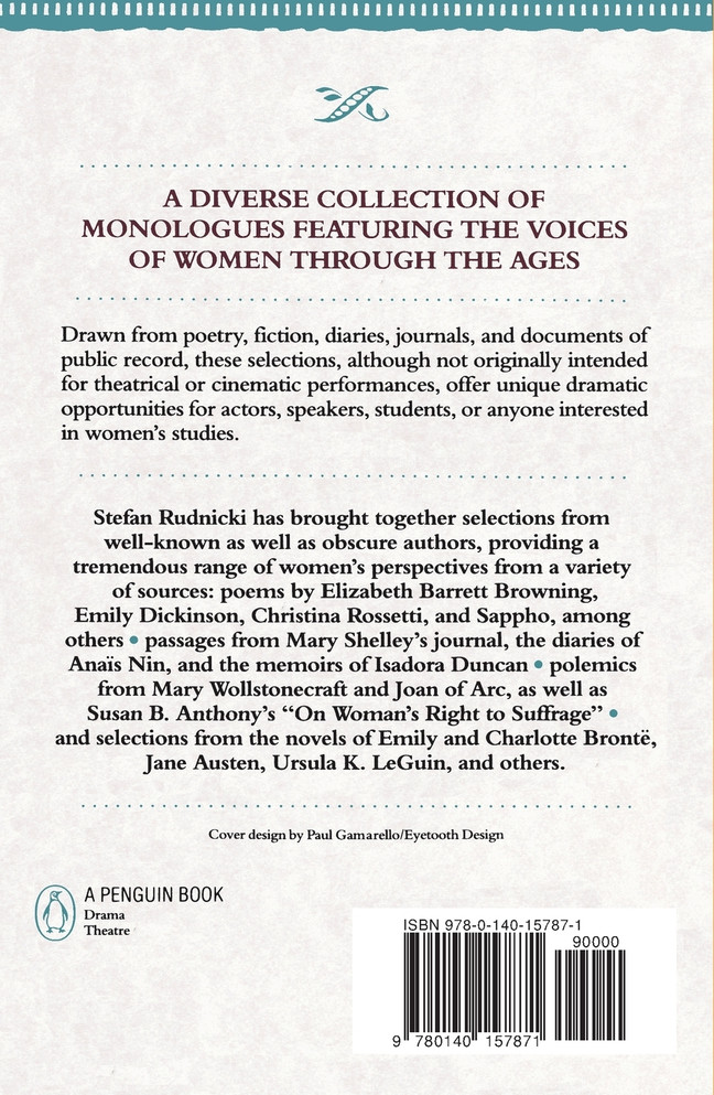 The Actor's Book of Monologues for Women