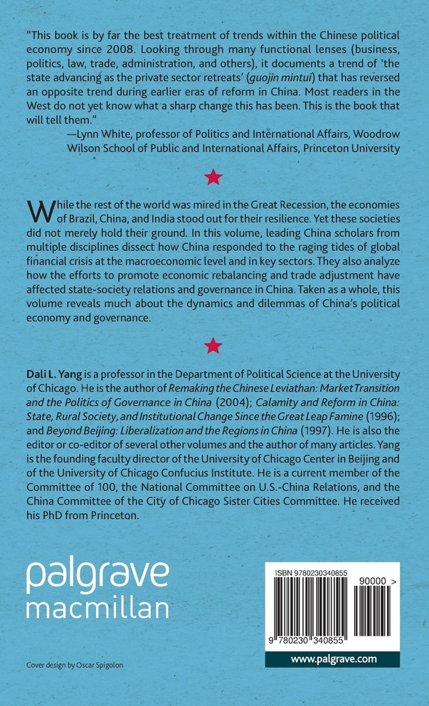 The Global Recession and China's Political Economy