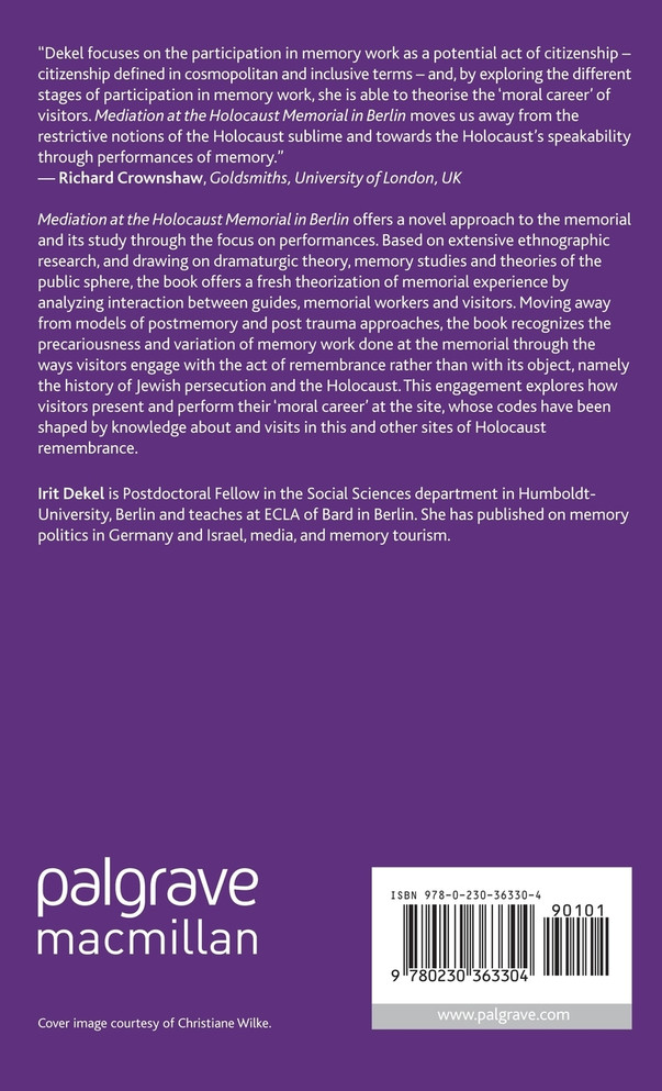 Mediation at the Holocaust Memorial in Berlin