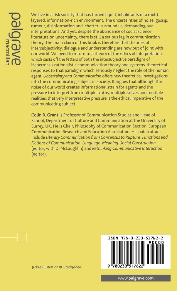 Uncertainty and Communication