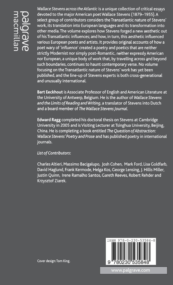 Wallace Stevens across the Atlantic