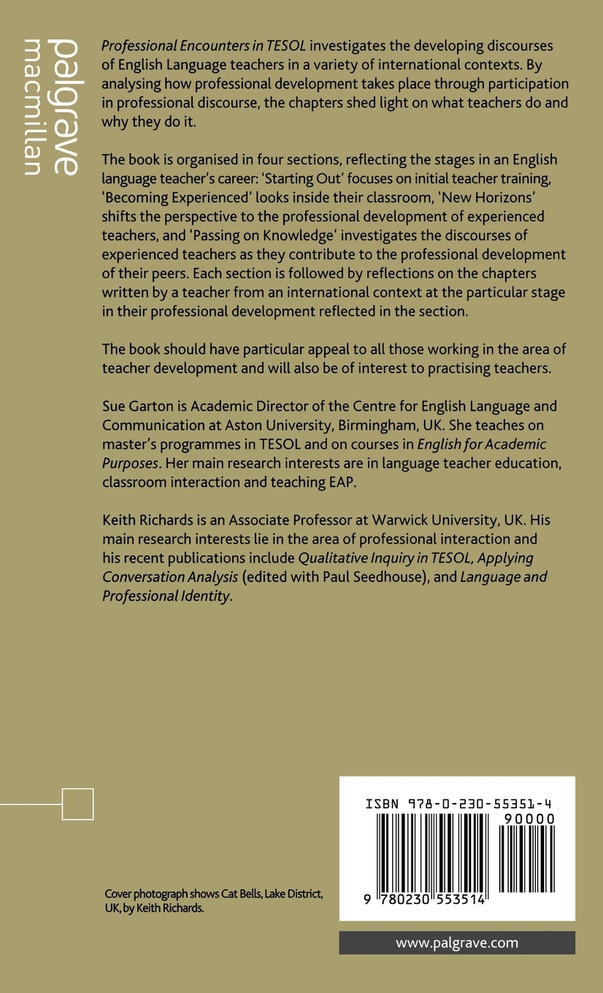 Professional Encounters in TESOL