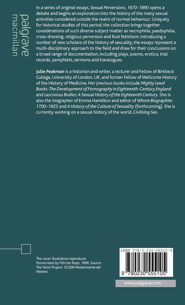 Sexual Perversions, 1670-1890