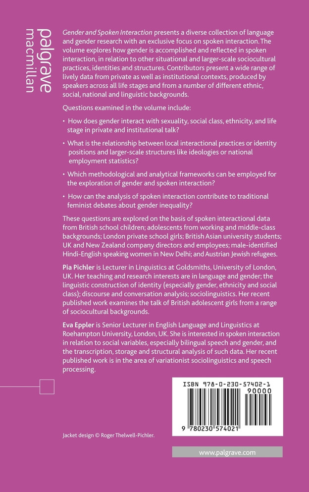 Gender and Spoken Interaction