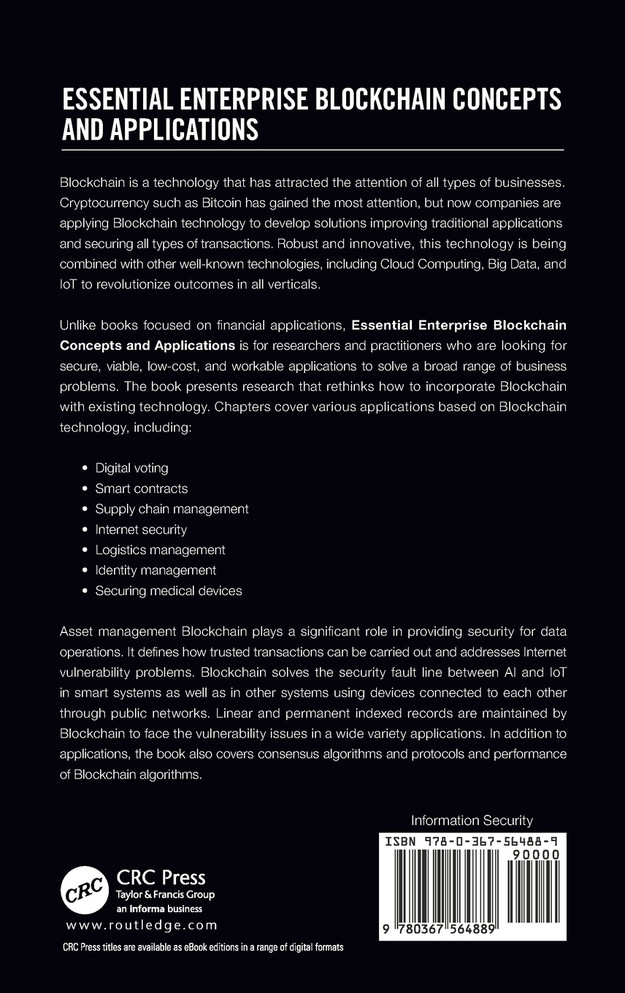 Essential Enterprise Blockchain Concepts and Applications