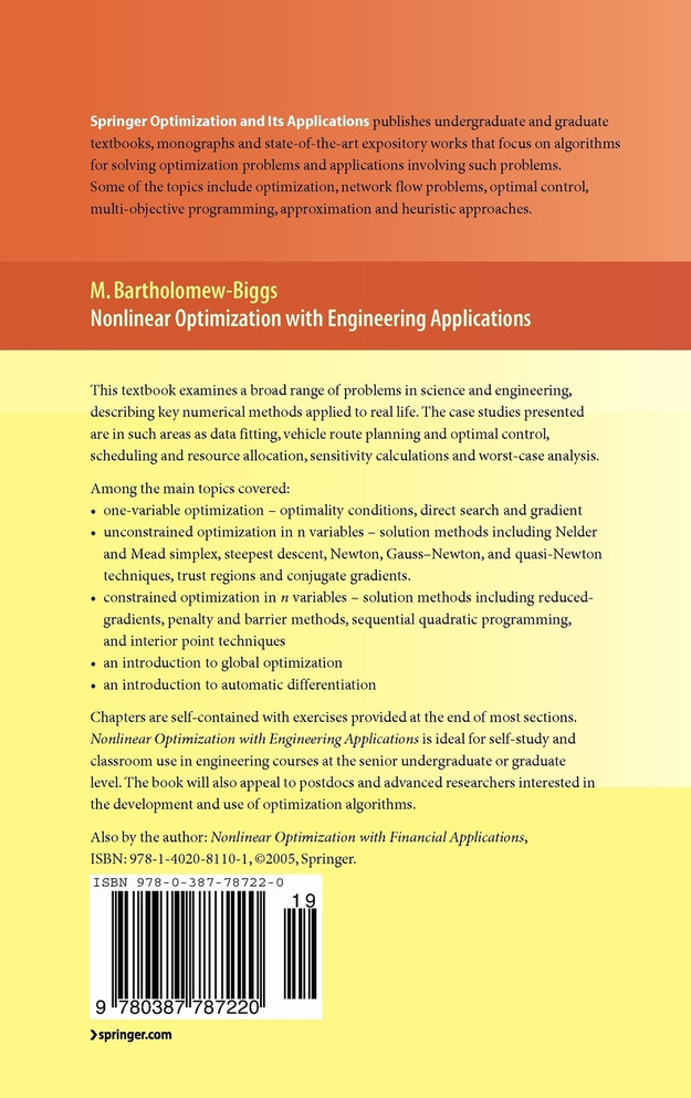 Nonlinear Optimization with Engineering Applications