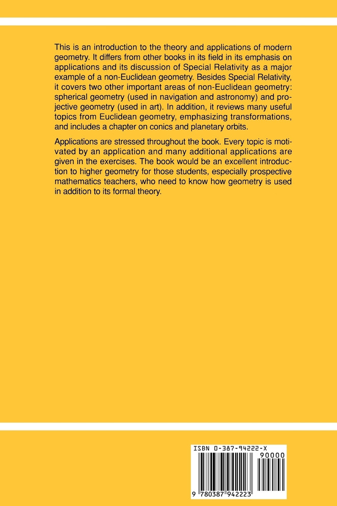 Modern Geometry with Applications