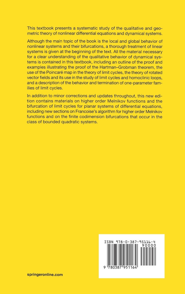 Differential Equations and Dynamical Systems
