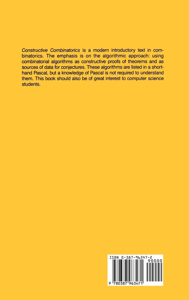 Constructive Combinatorics