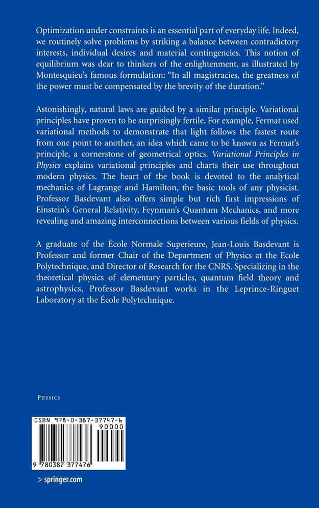 Variational Principles in Physics