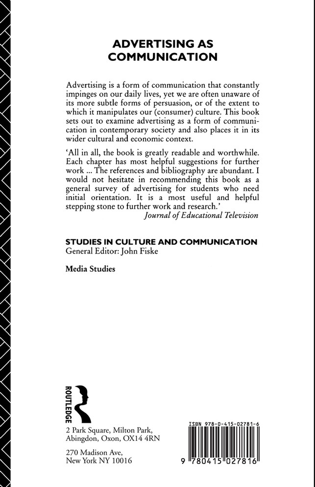 Advertising as Communication