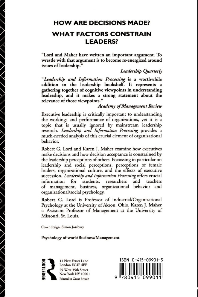 Leadership and Information Processing
