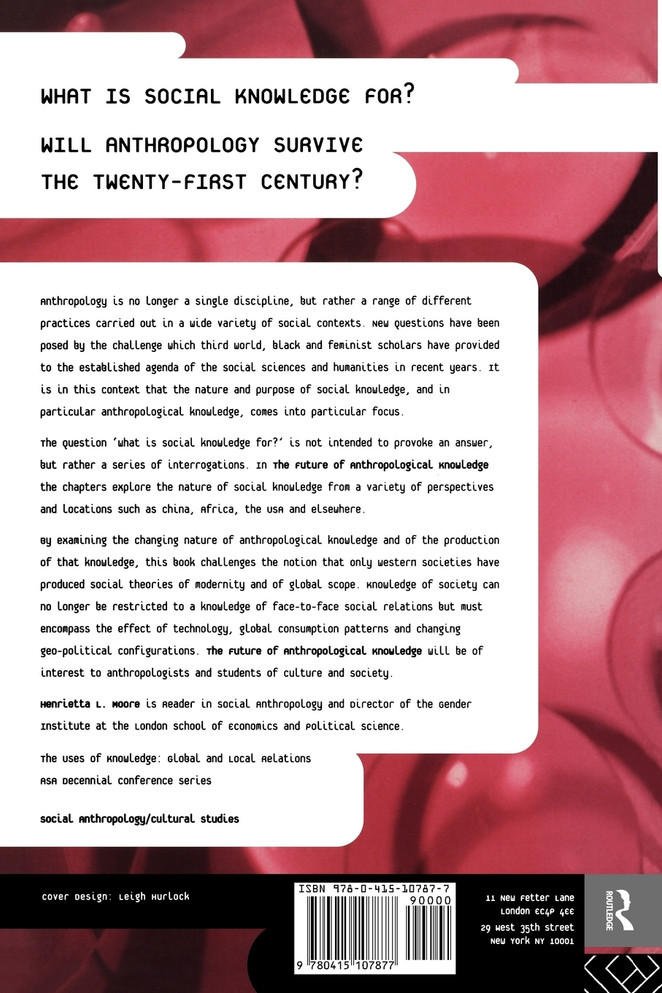 The Future of Anthropological Knowledge