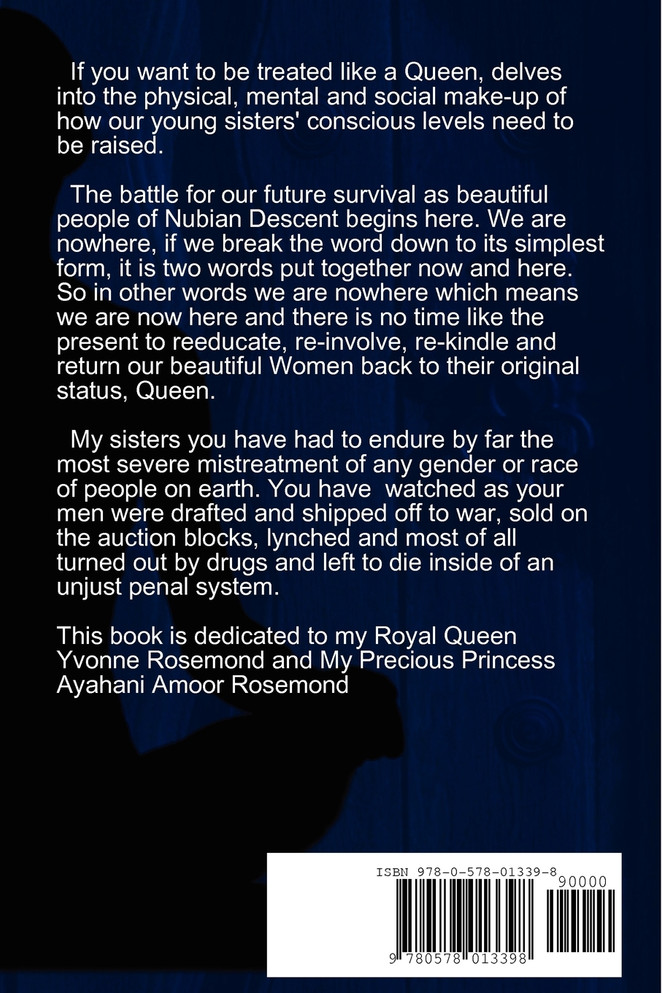 If you want to be treated like a queen "Act Like one"