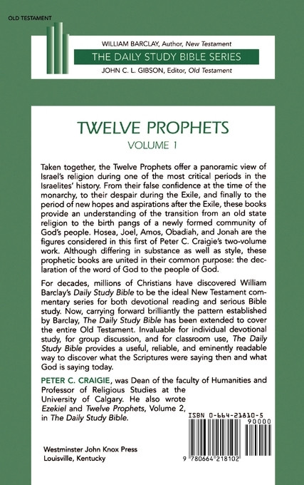 Hosea, Joel, Amos, Obadiah, and Jonah