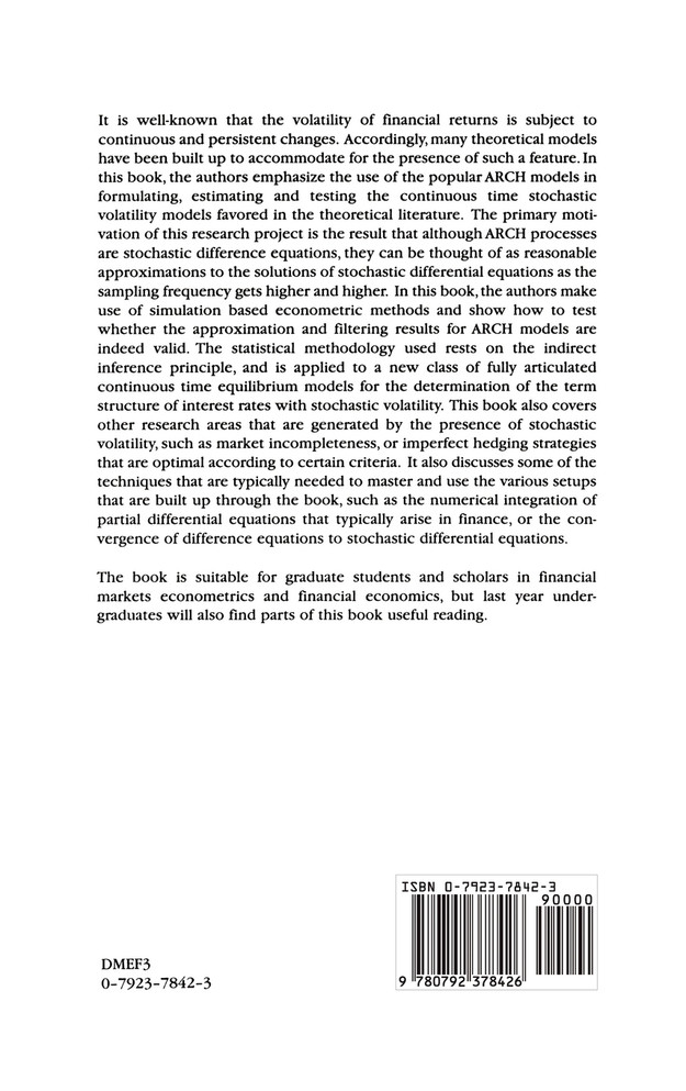 Stochastic Volatility in Financial Markets