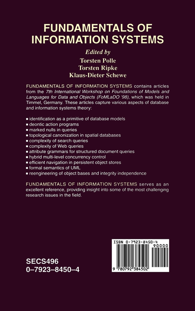 Fundamentals of Information Systems