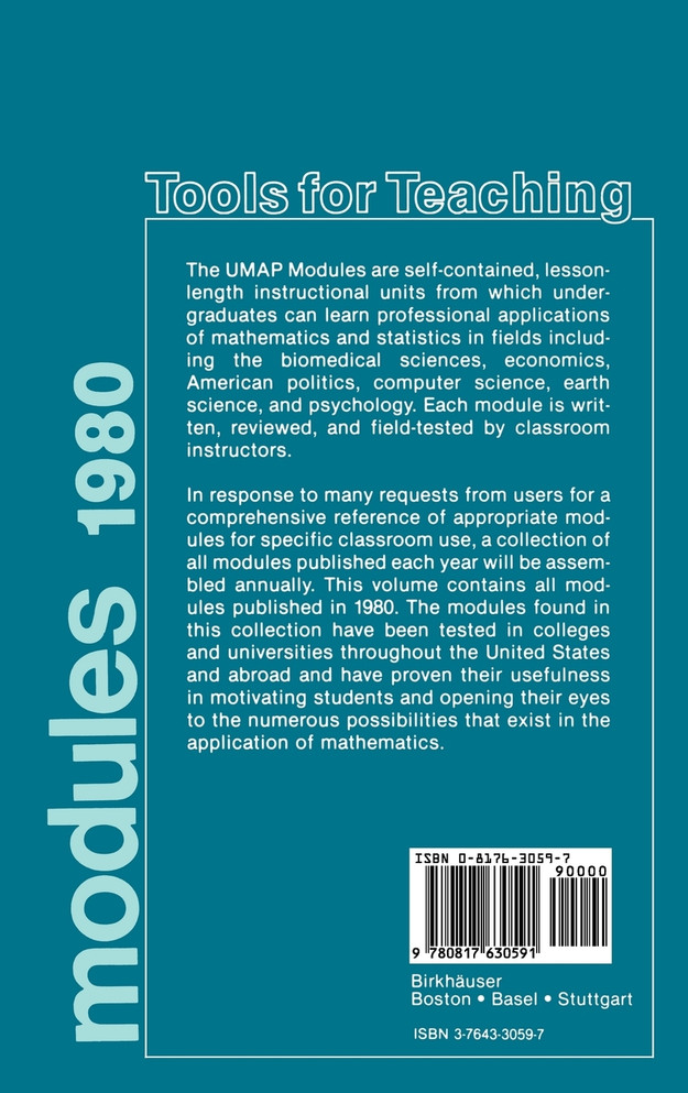 UMAP Modules 1980