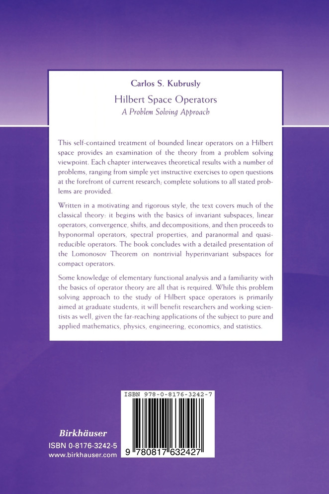 Hilbert Space Operators