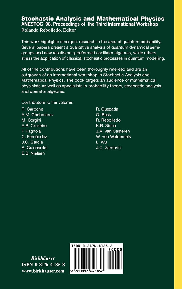 Stochastic Analysis and Mathematical Physics