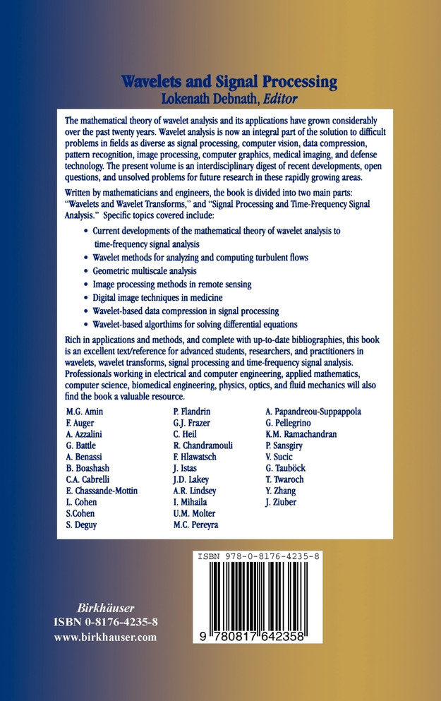 Wavelets and Signal Processing