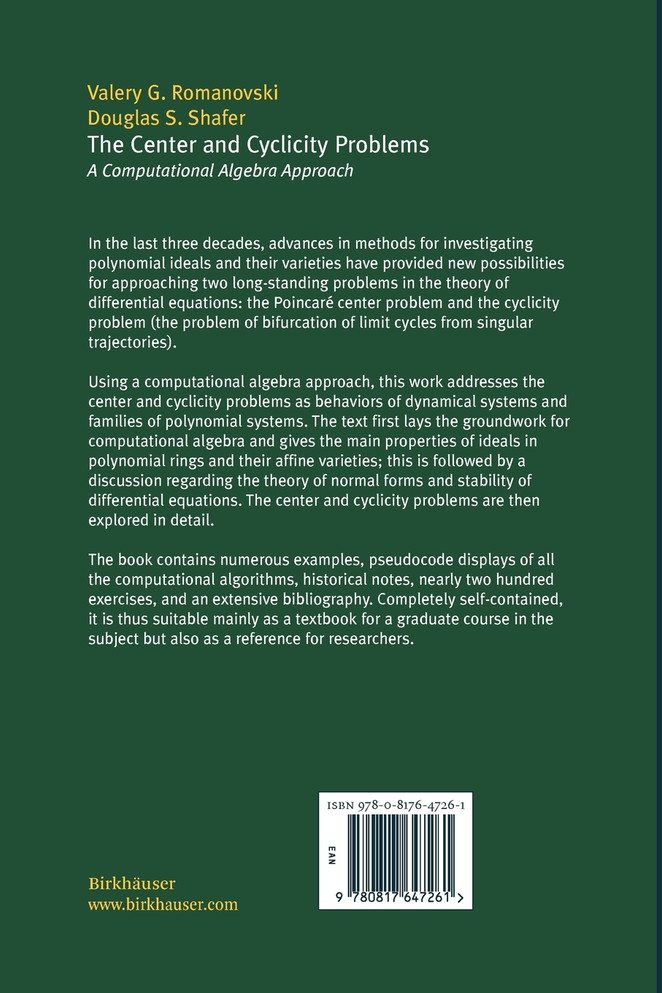 The Center and Cyclicity Problems