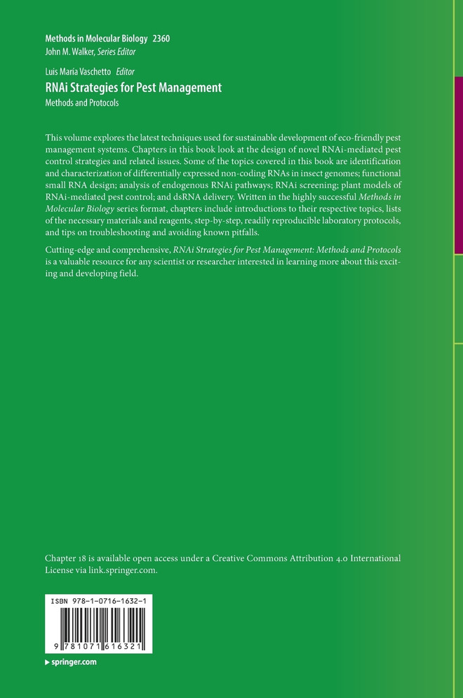 RNAi Strategies for Pest Management