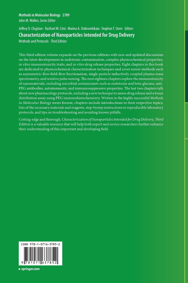 Characterization of Nanoparticles Intended for Drug Delivery