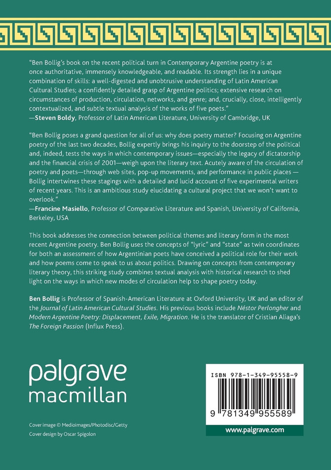 Politics and Public Space in Contemporary Argentine Poetry