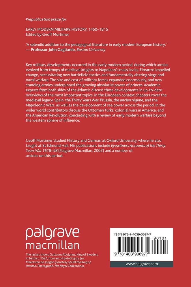 Early Modern Military History, 1450-1815