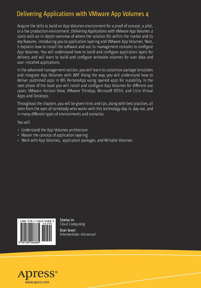 Delivering Applications with VMware App Volumes 4