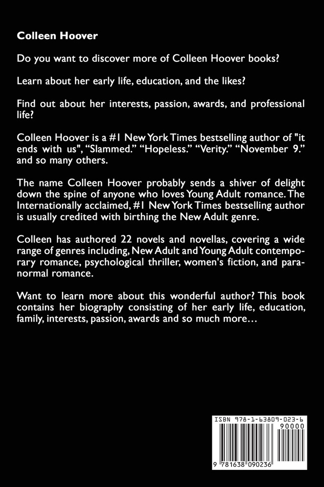 Colleen Hoover Books