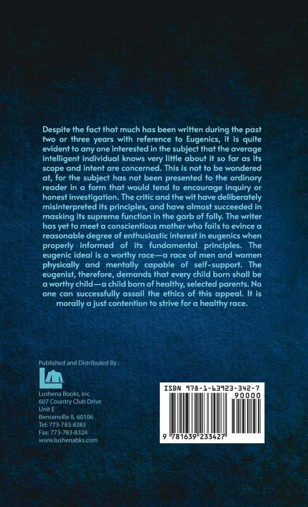 Eugenic Marriage Hardcover