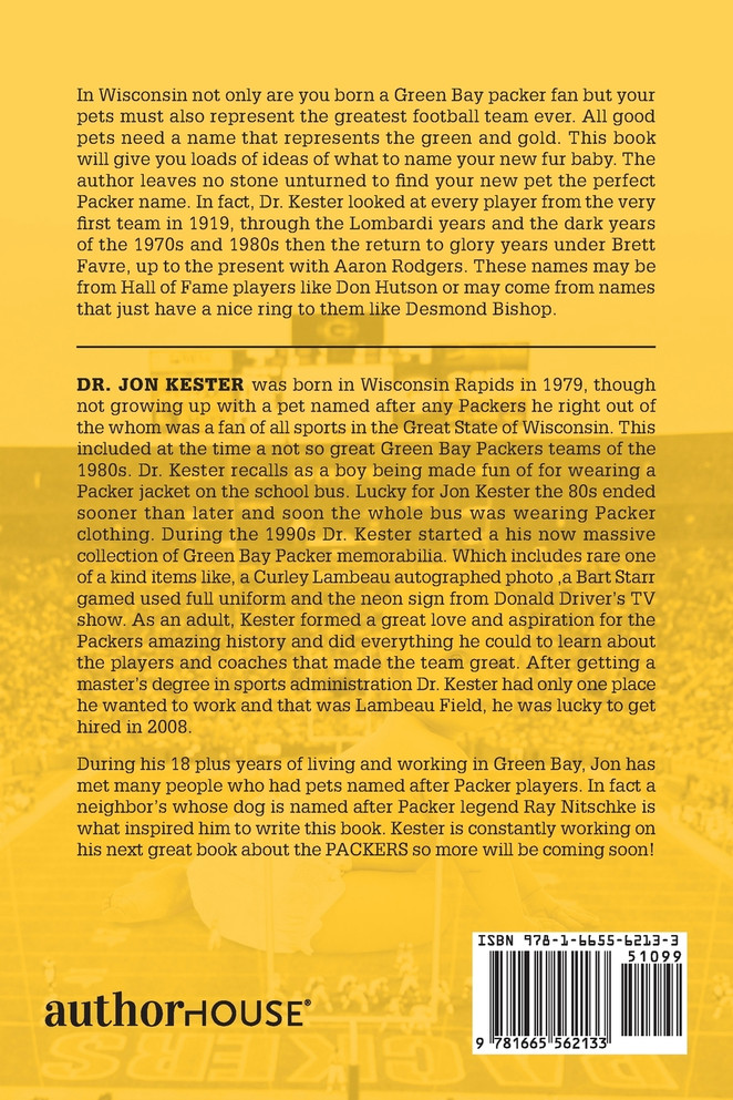 The Best Green Bay Football Pet Names