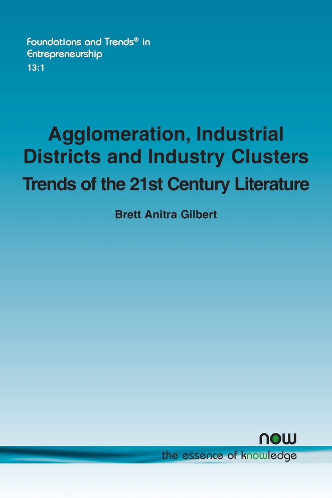 Agglomeration, Industrial Districts and Industry Clusters