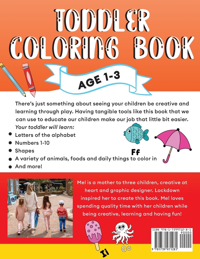 Toddler Coloring Book Age 1-3