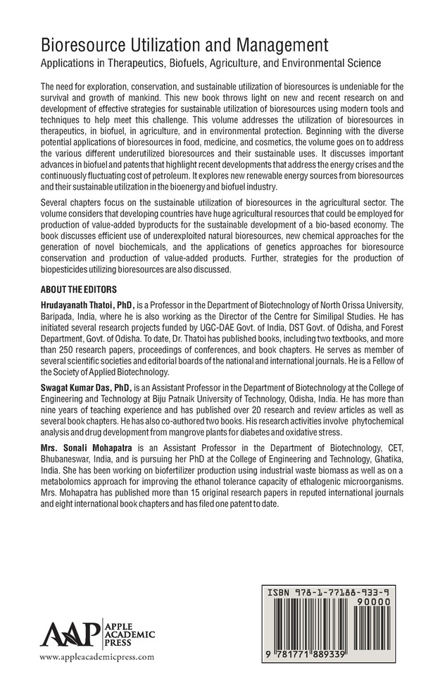 Bioresource Utilization and Management
