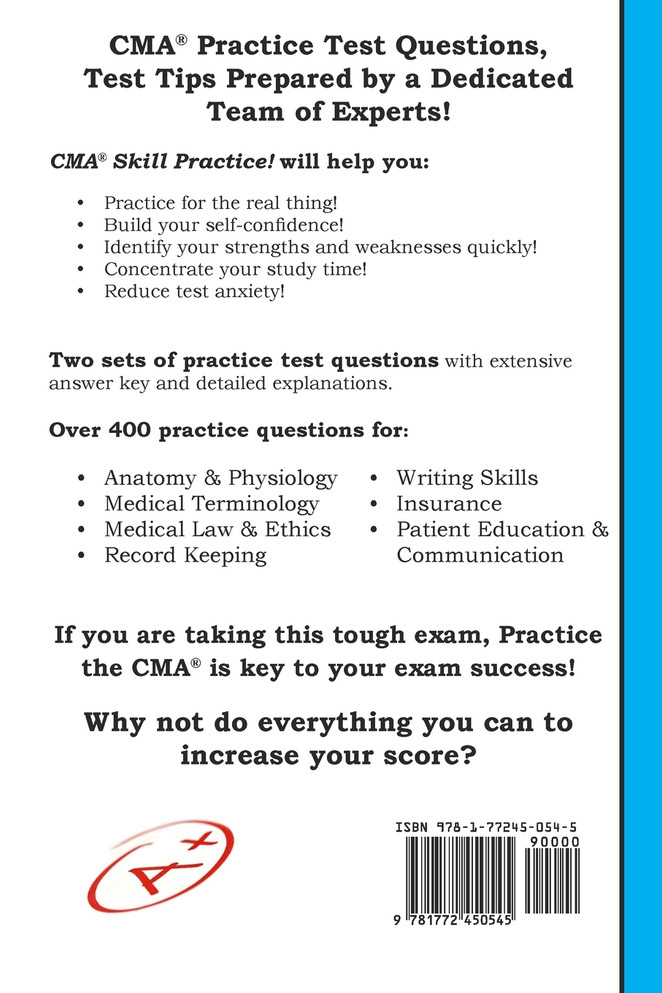 CMA Skill Practice!  Practice Test Questions for the Certified Medical Assistant Test