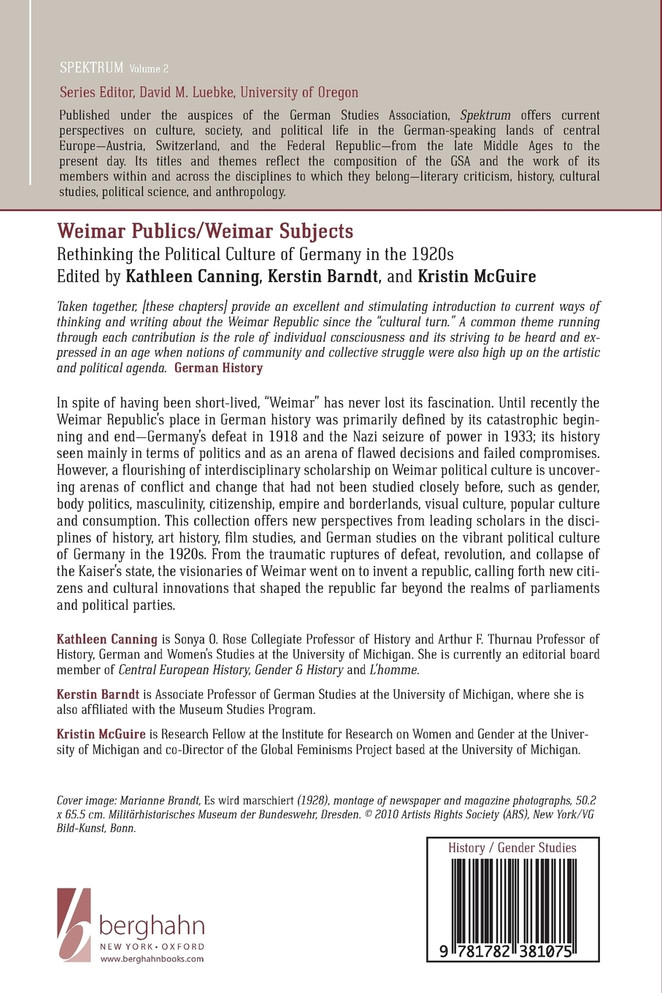 Weimar Publics/Weimar Subjects