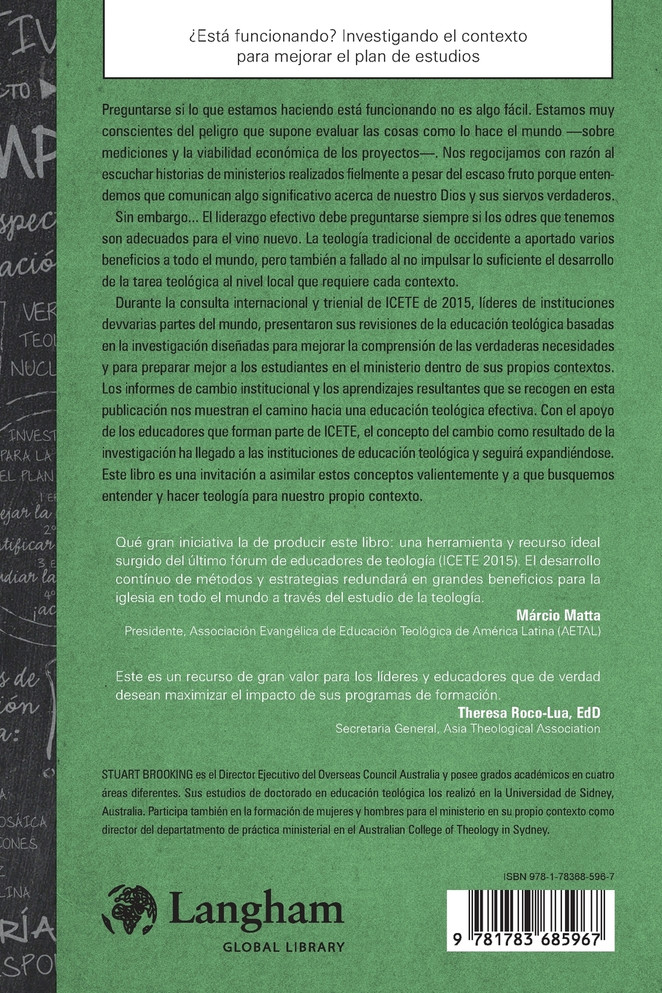 ¿Está funcionando? Investigando el contexto para mejorar el plan de estudios