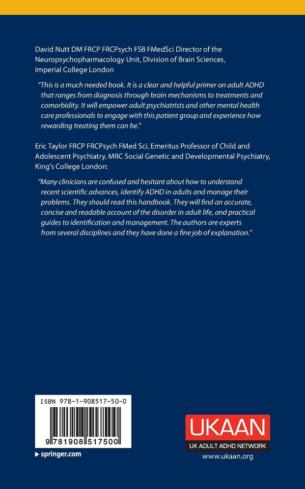 Handbook for Attention Deficit Hyperactivity Disorder in Adults