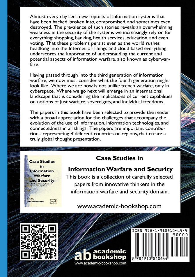 Leading Issues in Cyber Warfare and Security