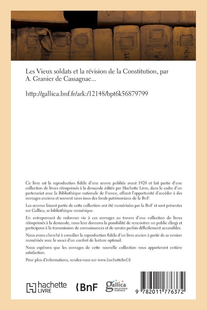 Les Vieux soldats et la révision de la Constitution