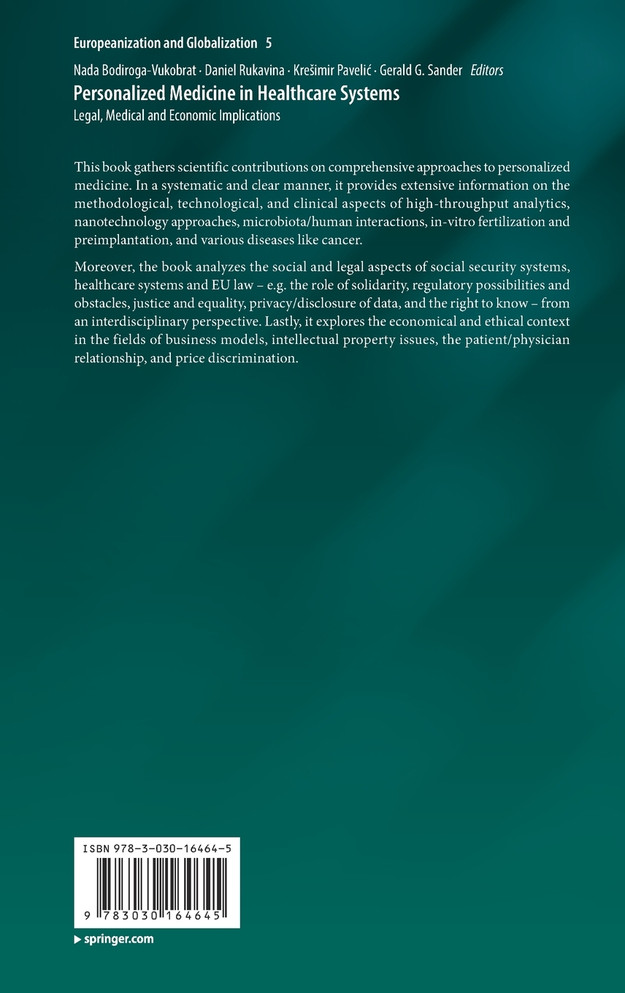 Personalized Medicine in Healthcare Systems