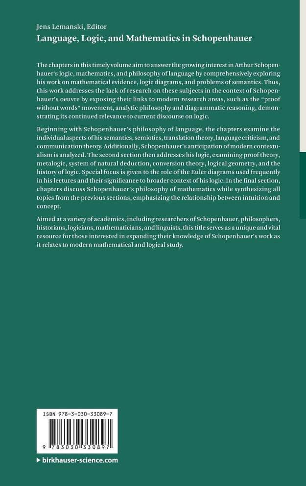 Language, Logic, and Mathematics in Schopenhauer