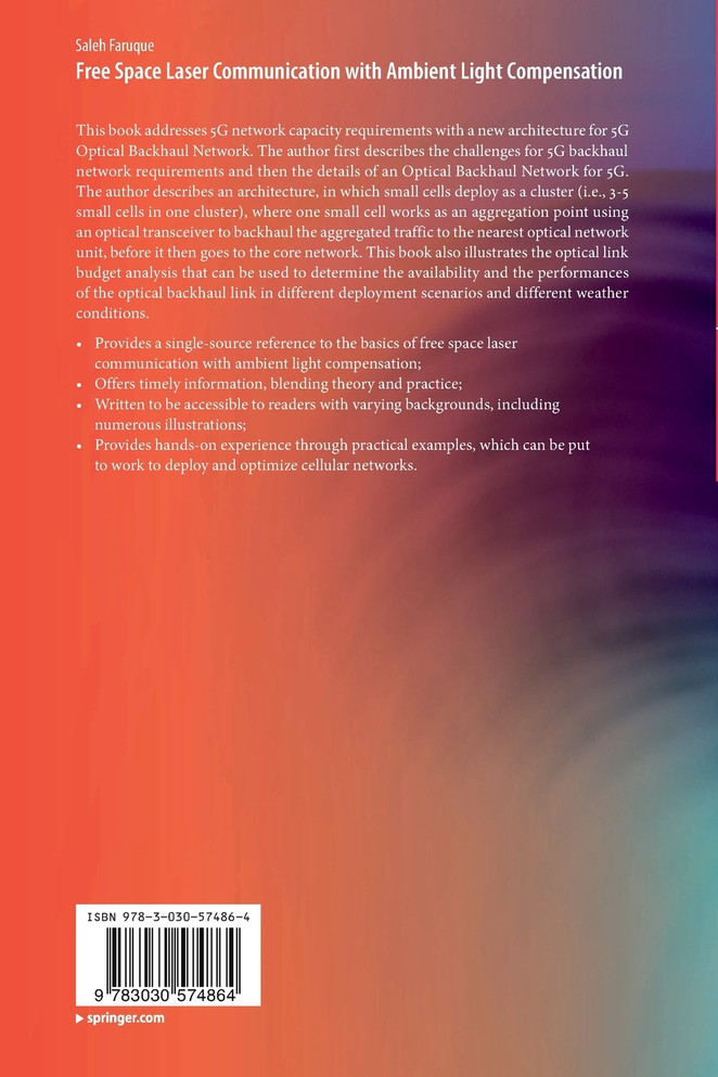 Free Space Laser Communication with Ambient Light Compensation