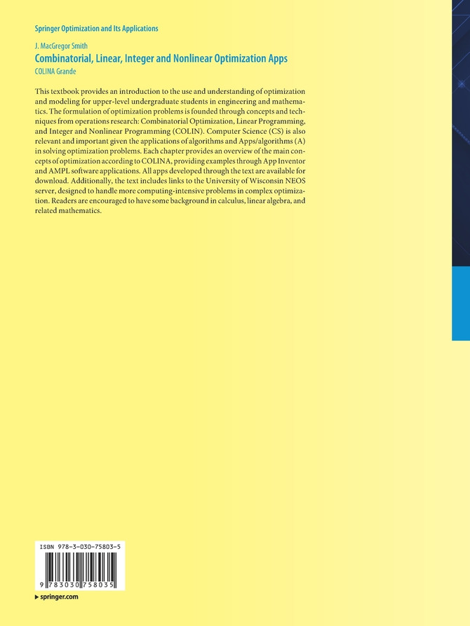 Combinatorial, Linear, Integer and Nonlinear Optimization Apps